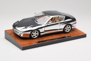 Ferrari 456 GT Chrome Silver Bburago 1:18 3746-R1 Metal — billede 3 af 8