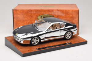 Ferrari 456 GT Chrome Silver Bburago 1:18 3746-R1 Metal — billede 8 af 8