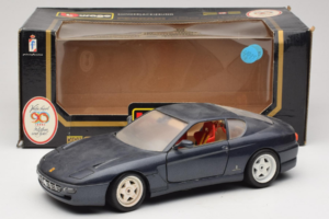 Ferrari 456 GT Dark Blue Metallic Bburago 1:18 3036-B2 Metal — billede 8 af 8