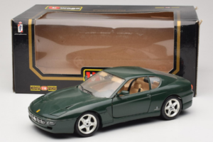 Ferrari 456 GT Mørkegrøn Bburago 1:18 3046-GR1 Metal — billede 8 af 8