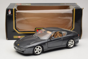 Ferrari 456 GT Grå Metallic Bburago 1:18 3036-G1 Metal — billede 8 af 8