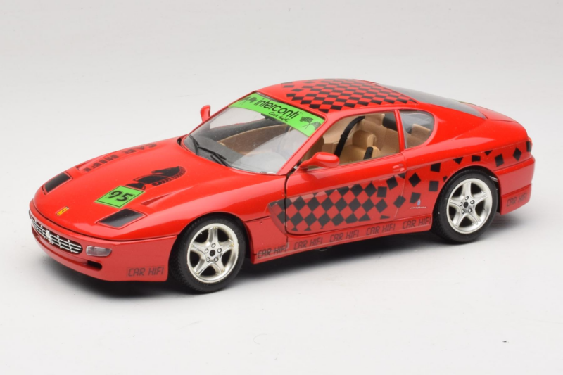 Ferrari 456 GT Interconti Car HiFi Rød Bburago 1:18 3036-D Metal