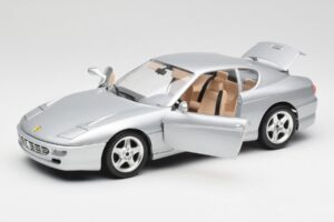 Ferrari 456 GT Sølv Bburago 1:18 3036-M2 Metal — billede 2 af 8