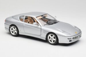 Ferrari 456 GT Sølv Bburago 1:18 3036-M2 Metal — billede 6 af 8