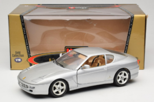 Ferrari 456 GT Sølv Bburago 1:18 3336-S1 Metal — billede 8 af 8