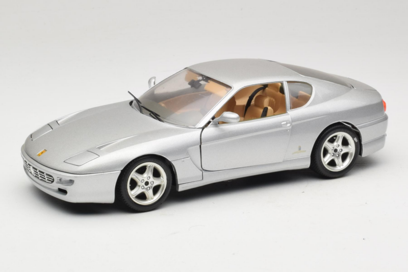 Ferrari 456 GT Sølv Bburago 1:18 3336-S1 Metal