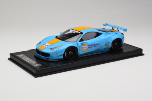 Ferrari 458 LB Works Gulf Blue Orange BBA 1:18 REMC033 Resin — billede 2 af 7