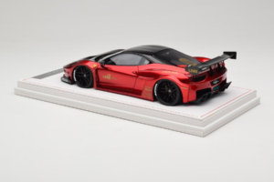 Ferrari 458 Liberty Walk LB-Silhouette WORKS GT Candy Rød IVY 1:18 REMC003 Resin — billede 5 af 6