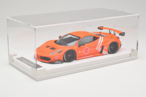 Ferrari 458 Liberty Walk LB-Silhouette WORKS GT Orange IVY 1:18 REMC002 Resin — billede 2 af 6