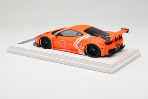 Ferrari 458 Liberty Walk LB-Silhouette WORKS GT Orange IVY 1:18 REMC002 Resin — billede 5 af 6