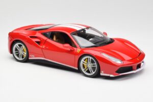 Ferrari 488 GTB Rød Bburago 1:18 18-76102 Metal — billede 6 af 8