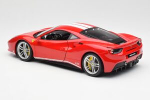 Ferrari 488 GTB Rød Bburago 1:18 18-76102 Metal — billede 7 af 8