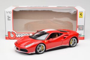 Ferrari 488 GTB Rød Bburago 1:18 18-76102 Metal — billede 8 af 8