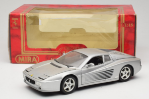 Ferrari 512 TR Sølv Mira 1:18 6178-B1 Metal — billede 8 af 8