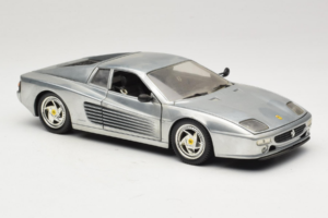 Ferrari 512M Chrome Silver Hot Wheels 1:18 25739 Metal — billede 6 af 8