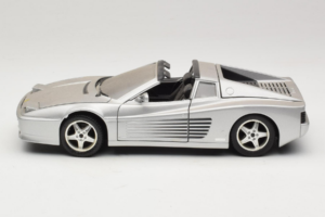 Ferrari 512TR Targa Sølv Mira 1:18 6175 Metal — billede 4 af 8