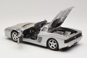 Ferrari 512TR Targa Sølv Mira 1:18 6175 Metal — billede 5 af 8