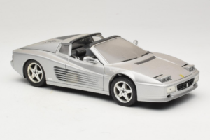 Ferrari 512TR Targa Sølv Mira 1:18 6175 Metal — billede 6 af 8