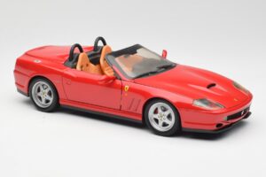 Ferrari 550 Barchetta Pininfarina Rød Bburago 1:18 327660 Metal — billede 6 af 8