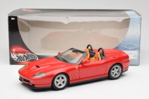 Ferrari 550 Barchetta Pininfarina Rød Bburago 1:18 327660 Metal — billede 8 af 8