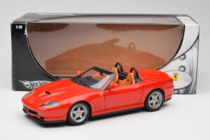 Ferrari 550 Barchetta Rosso Corsa Hot Wheels 1:18 74299294419 Metal — billede 8 af 8