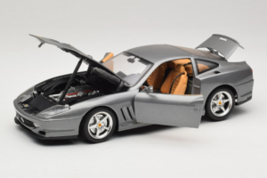 Ferrari 550 Maranello 25 Jahre Ferrari Model Club Sølv 2. Version Bburago 1:18 3064-S1 Metal — billede 2 af 8