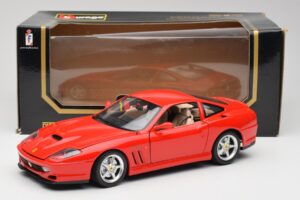 Ferrari 550 Maranello Rød Bburago 1:18 3064 Metal — billede 8 af 8