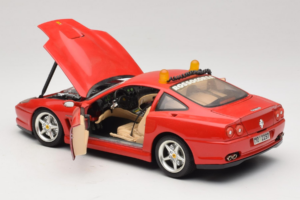 Ferrari 550 Maranello Safety Car Rosso Corsa Bburago 1:18 3064-P1 Metal — billede 5 af 8