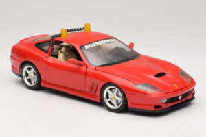 Ferrari 550 Maranello Safety Car Rosso Corsa Bburago 1:18 3064-P1 Metal — billede 6 af 8
