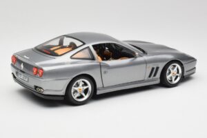 Ferrari 550 Maranello Sølv Bburago 1:18 3344 Metal — billede 3 af 8