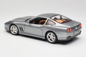 Ferrari 550 Maranello Sølv Bburago 1:18 3344 Metal — billede 7 af 8
