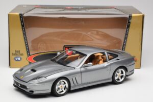 Ferrari 550 Maranello Sølv Bburago 1:18 3344 Metal — billede 8 af 8
