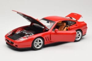 Ferrari 575M Maranello Rød Hot Wheels 1:18 54937 Metal — billede 2 af 8