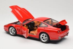Ferrari 575M Maranello Rød Hot Wheels 1:18 54937 Metal — billede 5 af 8