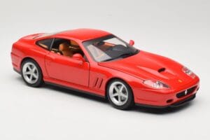 Ferrari 575M Maranello Rød Hot Wheels 1:18 54937 Metal — billede 6 af 8