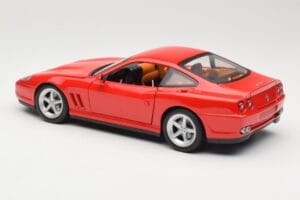 Ferrari 575M Maranello Rød Hot Wheels 1:18 54937 Metal — billede 7 af 8