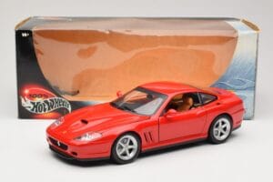Ferrari 575M Maranello Rød Hot Wheels 1:18 54937 Metal — billede 8 af 8