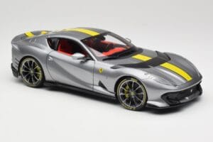 Ferrari 812 Competizione Grigio Coburn Bburago 1:18 18-01647 Metal — billede 6 af 8