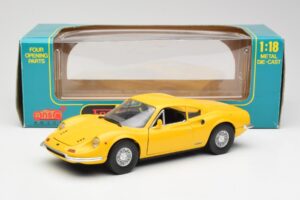 Ferrari Dino 246 GT Gul Anson 1:18 30301W Metal — billede 8 af 8