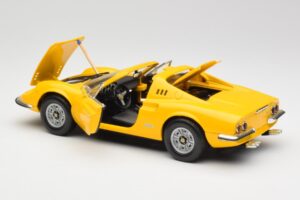 Ferrari Dino 246 GTS Gul Hot Wheels 1:18 23920 Metal — billede 5 af 8