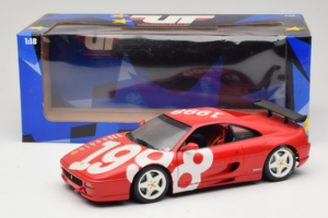 Ferrari F355 Berlinetta Rød med hvide hjul UT Models 1:18 180074020-P2 Metal — billede 8 af 8