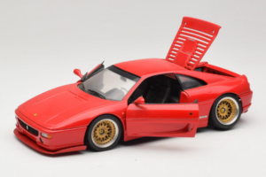 Ferrari F355 Berlinetta Rød Med Custom Guldfælge UT Models 1:18 180074020-P5 Metal — billede 2 af 8