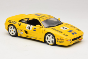 Ferrari F355 Coupe Films 18 #4 Reoloffs / Ansembourg Gul UT Models 1:18 180074021-Y1 Metal — billede 6 af 8