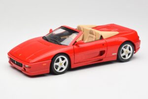 Ferrari F355 Spider Rød Hot Wheels 1:18 25733 Metal