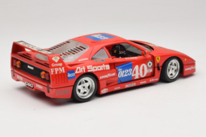 Ferrari F40 #40 J-P. Jabouille / O. Grouillard Art Sports 1987 Bburago 1:18 3332-A1 Metal — billede 3 af 8