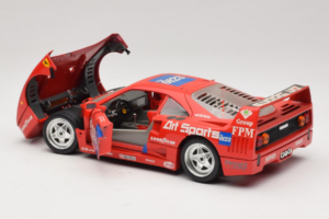 Ferrari F40 #40 J-P. Jabouille / O. Grouillard Art Sports 1987 Bburago 1:18 3332-A1 Metal — billede 5 af 8