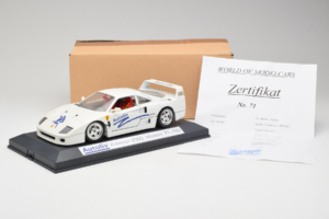 Ferrari F40 Autoliv Hvid Begrænset Udgave 150 stk Exclusive Cars 1:18 EC001 Metal — billede 9 af 9
