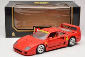 Ferrari F40 Club Deutschland Rød Bburago 1:18 3032-L3 Metal — billede 8 af 8