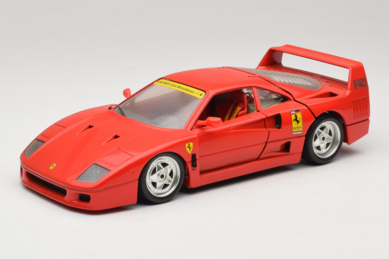 Ferrari F40 Club Deutschland Rød Bburago 1:18 3032-L3 Metal
