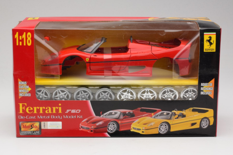 Ferrari F40 Rød Model Kit Maisto 1:18 39822 Metal